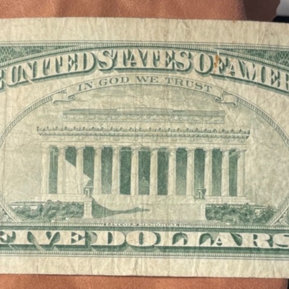 1963 Bill $5 Red Seal# A 46860318 A #205945538085 - Picture 5 of 5